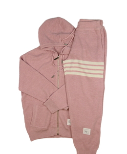 Krásná růžová pletená teplákovka 