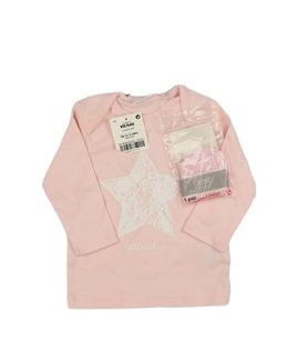 Nové růžové triko a rukavičky Next