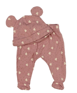 Růžové capáčky a čepička Disney George