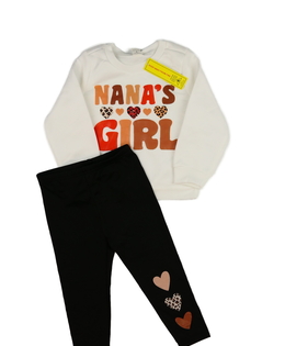 Nová mikina a legíny se srdíčky 