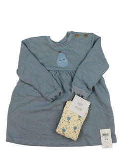 Nové modré teplákové šaty a punčocháče George