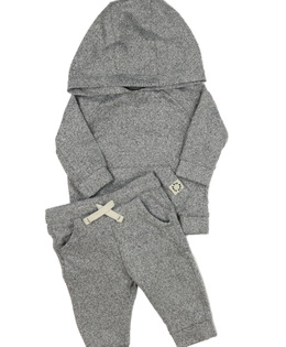 Šedá melírovaná mikina a tepláky F&F