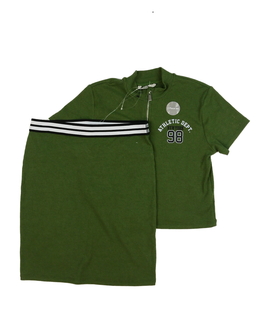Zelené crop top a delší sukně George