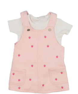 Růžové šaty a bílé body F&F