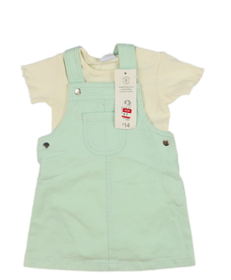 Nové krémové body a zelené šaty F&F