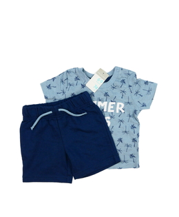 Nové modré triko a kraťasy Primark 