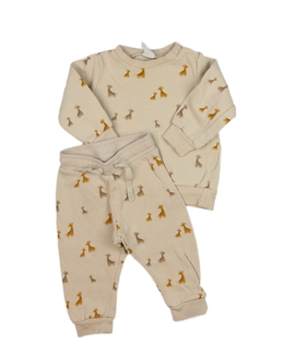 Hnědá teplákovka se zvířátky H&M