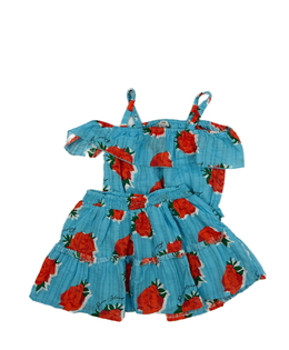 Modrý letní crop top a sukně River Island 