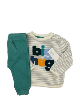 Nová pruhovaná mikina a zelené tepláky F&F