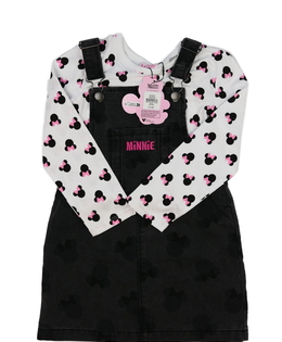 Nové šedé šaty a bílé triko Minnie Disney Primark