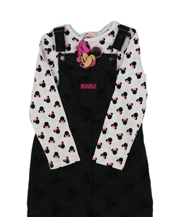 Nové šedé šaty a bílé triko Minnie Disney Primark
