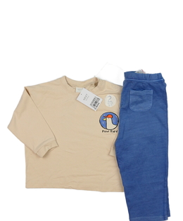 Nové hnědé triko a tepláčky Next