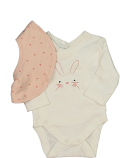 Krémové body se zajíčkem a bryndák Primark 