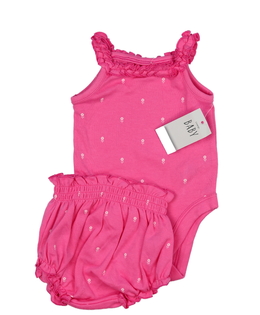 Nový růžový květinový set 2 ks George