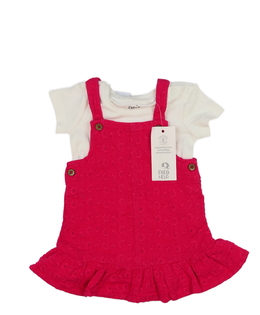 Nové růžové šaty a bílé body F&F