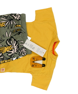 Nové žluté triko a zelené kraťasy F&F