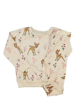 Krémová mikina a legíny Bambi Disney George