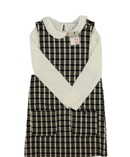 Nové bílé triko a kostkované šaty Primark 