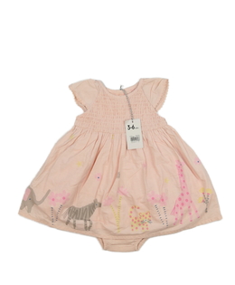 Nové růžové šaty se zvířátky a kalhotky Mothercare