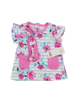 Nové květinové triko a čelenka 