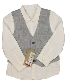 Nový společenský set košile a vesta M&S