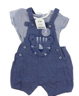 Nový modrý overal a body Next