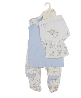 Nový dětský set 6 ks pro chlapečka se sloníky 