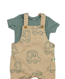 Modré body a hnědý overal F&F