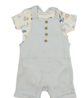 Modrý overal a bílé body Mothercare
