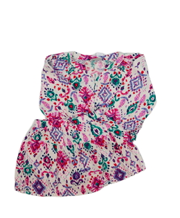Vzdušný vzorovaný crop top a kraťasy