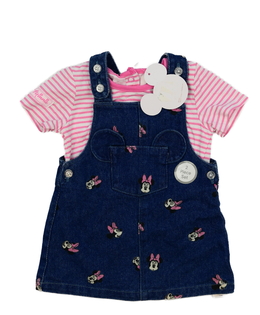 Nové pruhované triko a šaty Minnie Disney Primark 