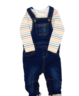 Pruhované body a modrý overal F&F