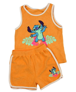 Oranžové tílko a kraťasy Stitch Disney Primark 