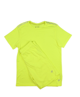 Žluté sportovní triko a kraťasy vel. 170 Primark 