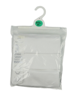 Nové bílé body krátký rukáv 3 ks 