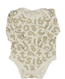 Bílé body s číslicemi 