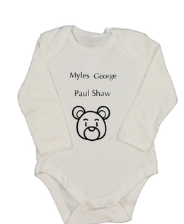 Bílé body s medvědem Primark 