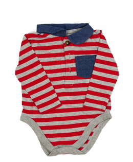 Pruhované body s límečkem 