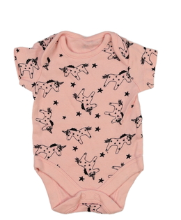 Růžové body s jednorožcem 