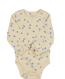 Krémové body s květinami M&S