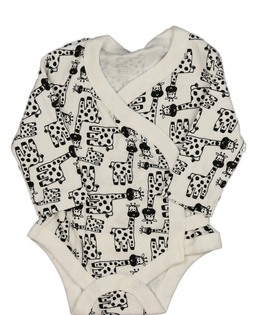 Bílé body se žirafami vel. 2,5 - 3,4 kg