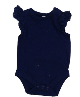 Tmavě modré body s volánky F&F