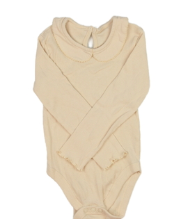 Hnědé žebrované body s límečkem George