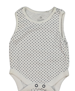 Bílé body s modrými hvězdami Next