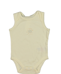 Žluté tílkové body s nápisem Mothercare
