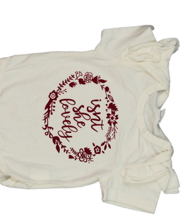 Krémové roztomilé body s volánky 