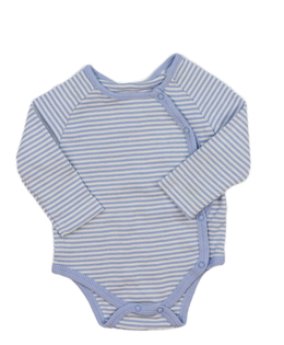 Modré pruhované body 