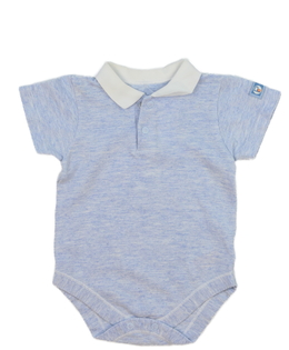 Modré melírované body s límečkem M&S