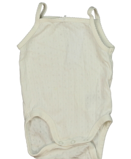 Bílé madeirové tílkové body H&M