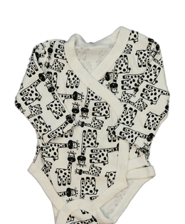 Bílé body se žirafami 2,5-3,4 kg
